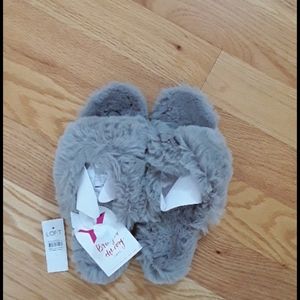 The Loft Faux Fur Twist Slippers